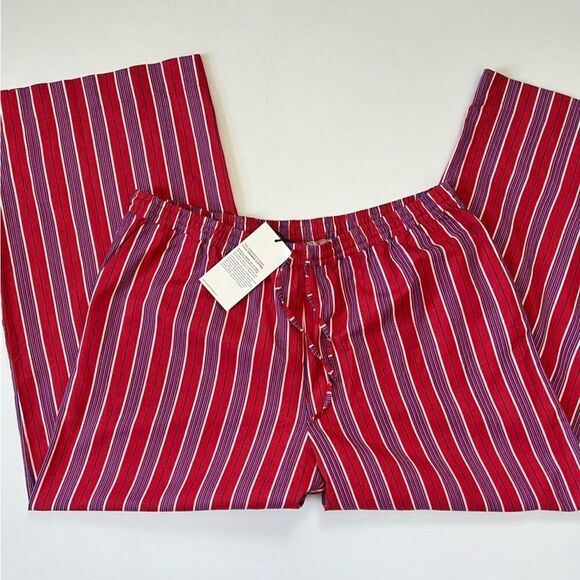 Damson Madder NWT Striped Linen Cotton Set 16 - Picture 6 of 15